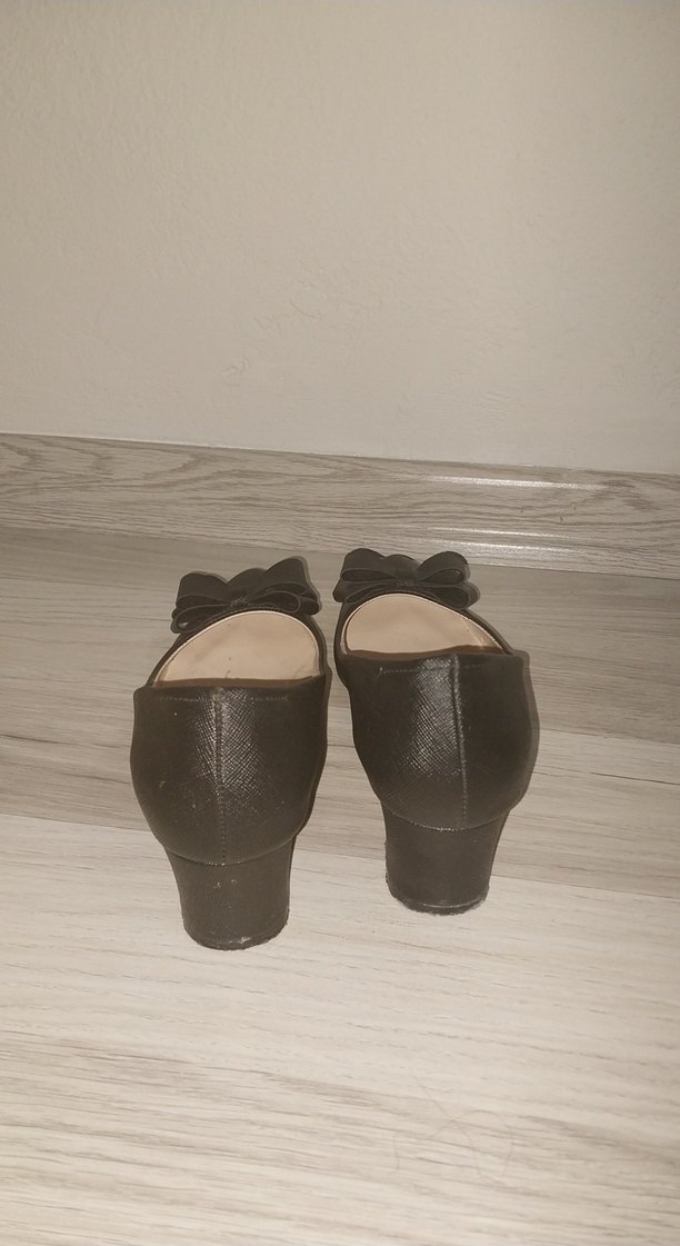 Siyah Topuklu Ayakkabı - Görsel 4