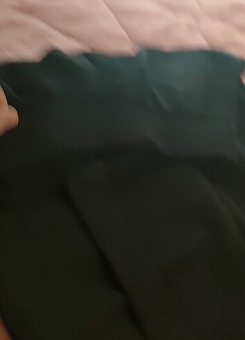 38 Beden Beli lastikli krep pantolon 