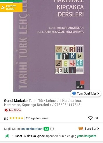 Karahanlıca harezmce kıpçakça dersleri 