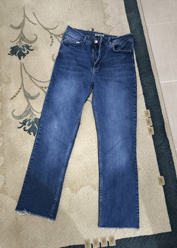 Kadın Mavi Denim Midi Boy Kot Pantolon