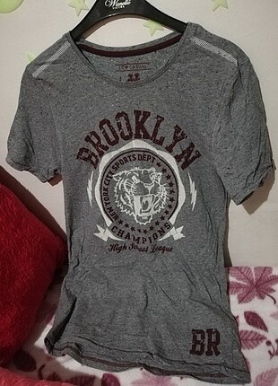 Kaplan baskılı erkek t-shirt