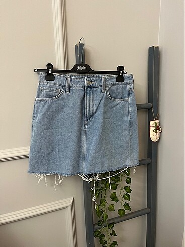 Mavi- Mini Denim Etek