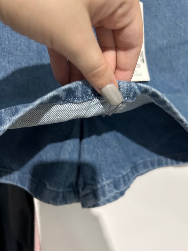 Sokak Stili Mavi Denim Midi Etek - Görsel 2