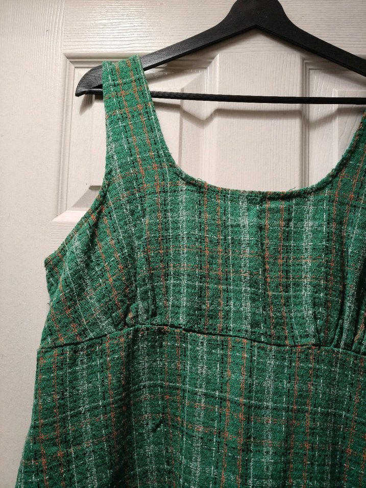 Yeşil Salaş Midi Elbise - Görsel 3