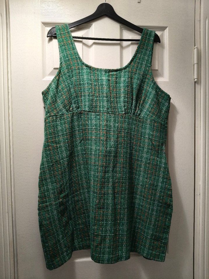 Yeşil Salaş Midi Elbise - Görsel 2