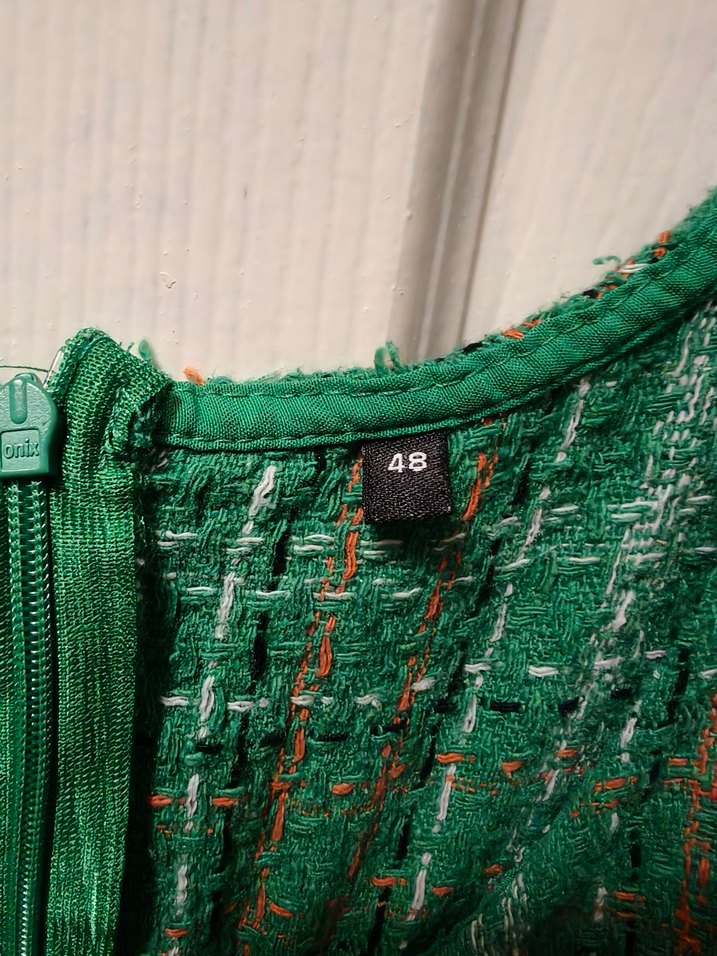 Yeşil Salaş Midi Elbise - Görsel 4