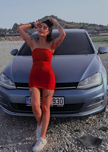 Kırmızı Mini Straplez Elbise