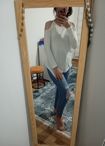 Beyaz bluz 