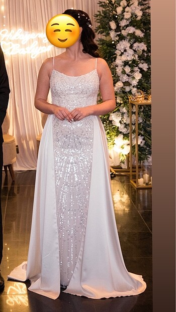 m Beden beyaz Renk Nişan Nikah Abiye