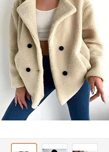  Dört düğme peluş mont astarlı 
