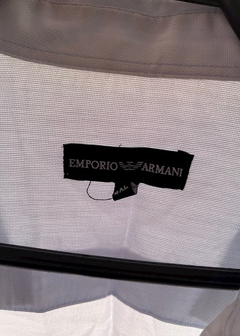 Emporio Armani Keten Erkek Gömlek, Uzun Kollu, Düğmeli - Görsel 2