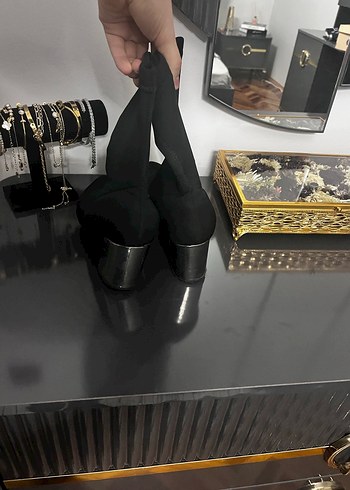 Kadın Siyah topuklu - Görsel 4