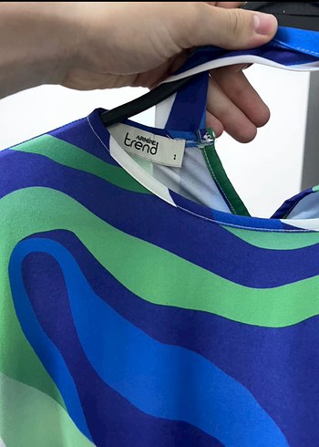 Armine renkli elbise - Görsel 2