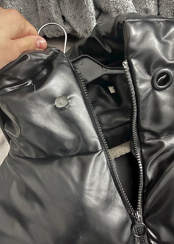 Zara model kadın deri şişme mont - Görsel 4