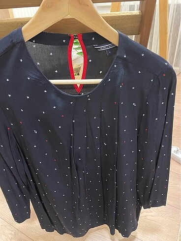 xs Beden lacivert Renk Tommy Hilfiger Bluz