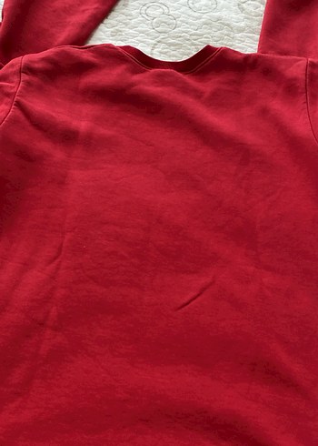 xl Beden Kırmızı Sayan Baskılı erkek Sweatshirt