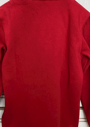 Diğer Kırmızı Uzun Kollu Basic Sweatshirt