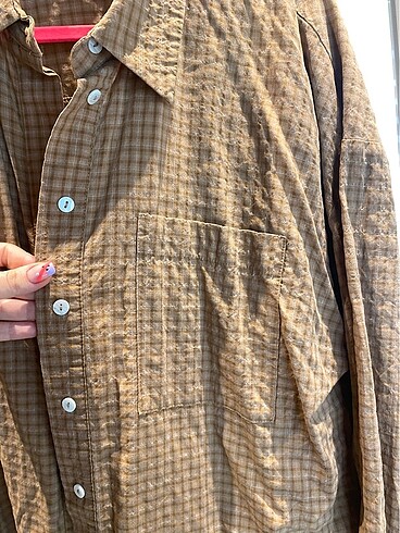 Zara Zara kareli oversize gömlek