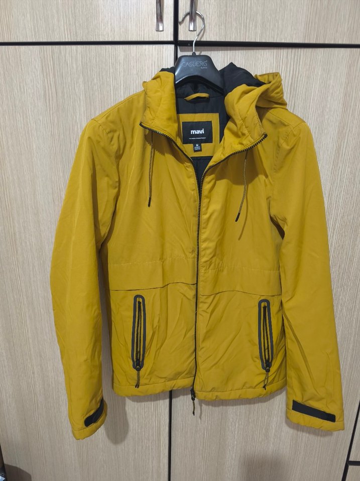 sarı outdoor mont unisex m beden - Görsel 3