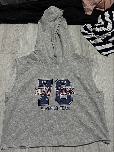 Koton Sıfır kol kapüşonlu sweatshirt