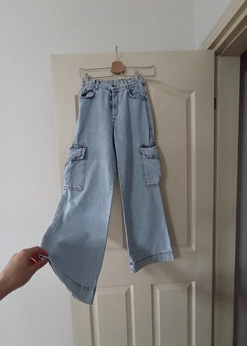 DMB Kız Çocuk Geniş Kesim Denim Pantolon