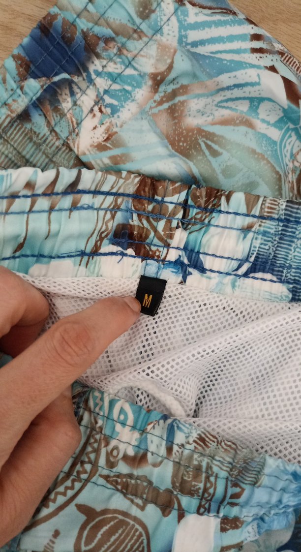 Mavi Çiçek Desenli Haşema Mayo - Görsel 3