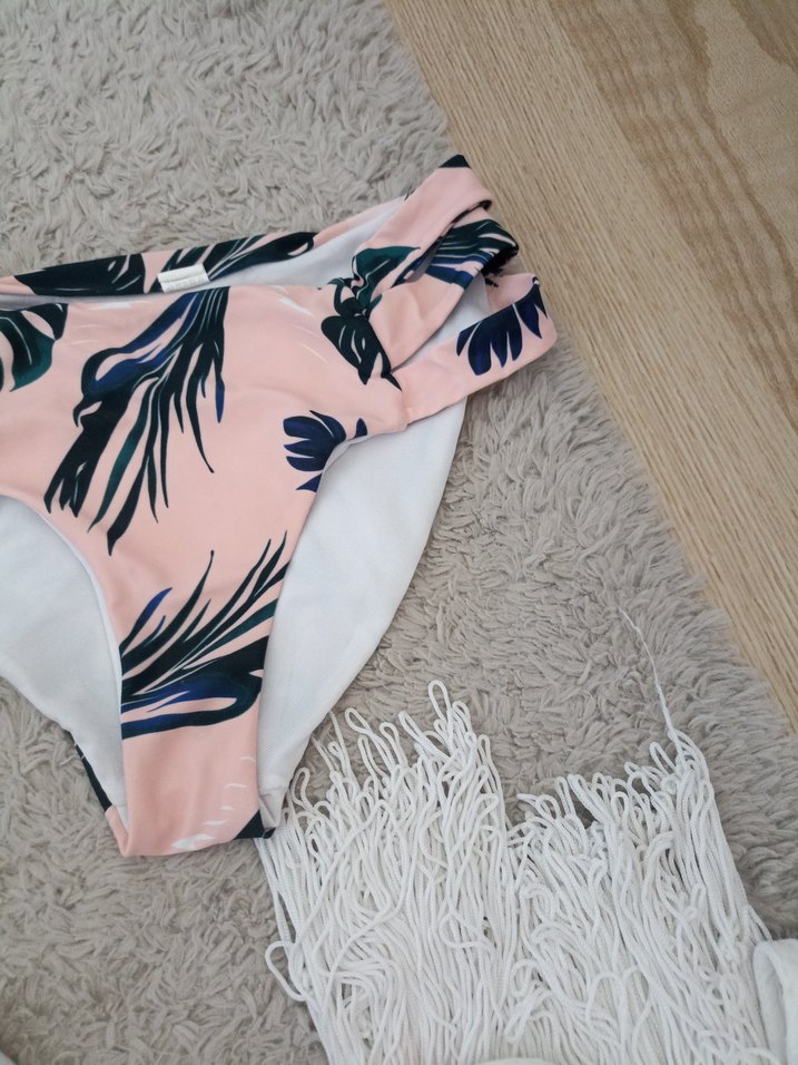 Bohem Beyaz Mini Şort plaj - Görsel 3