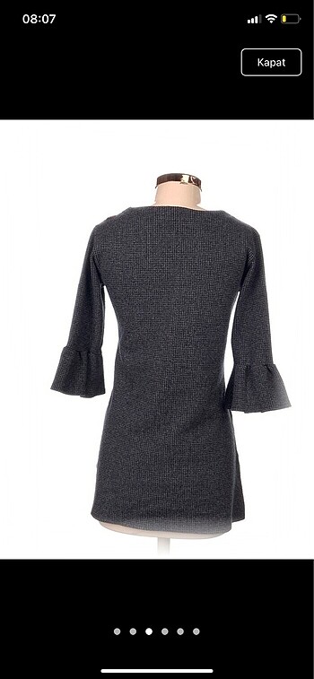 38 Beden Triko mini elbise