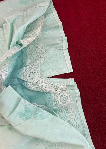 Nakışlı Turkuaz  Etek - Görsel 3