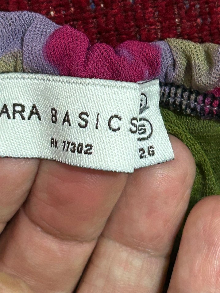 Zara Mor Bağcıklı Uzun Salaş Hamile Eteği - Görsel 5