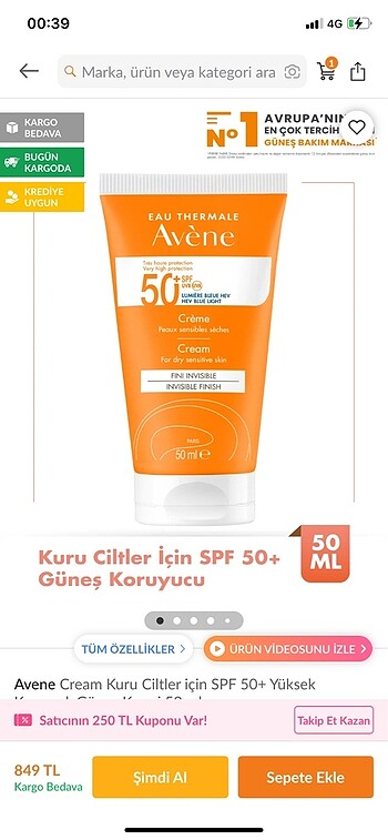 Diğer Güneş kremi