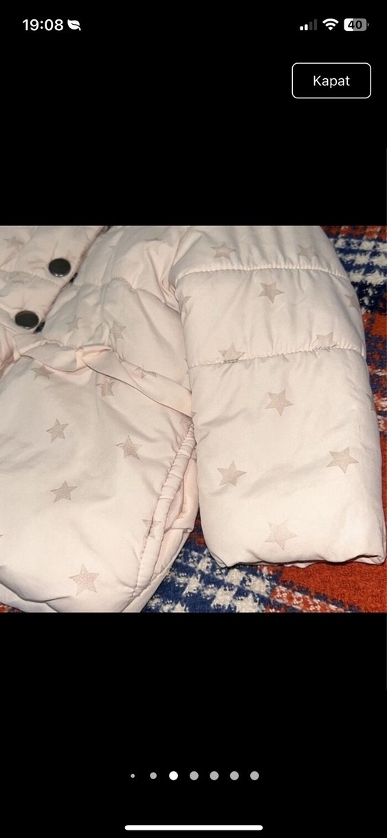 Koton pudra pembesi Düğmeli Mont - Görsel 3