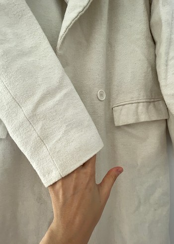 2adet Kadın Kaban lacivert beyaz renk - Görsel 2