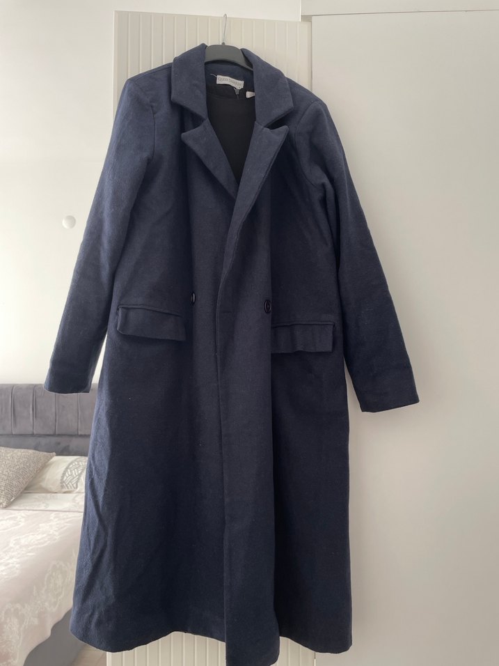 2adet Kadın Kaban lacivert beyaz renk - Görsel 5