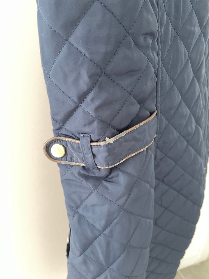 Kapitone Lacivert Kemerli Kadın Yelek - Görsel 5