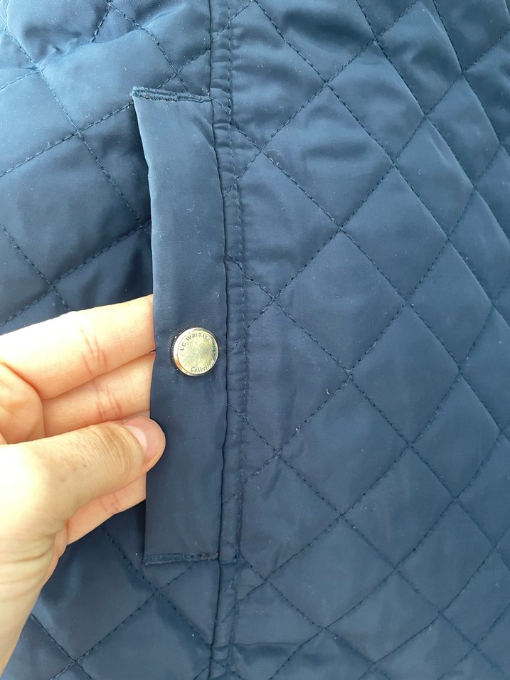 Kapitone Lacivert Kemerli Kadın Yelek - Görsel 3