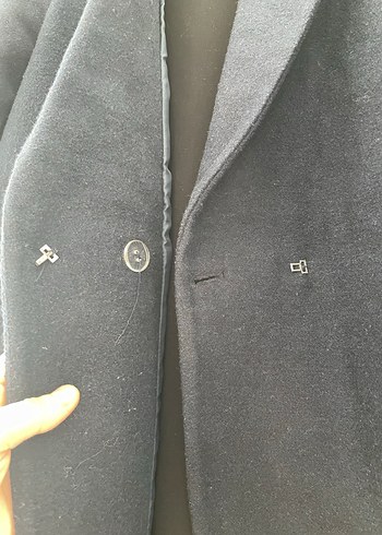 Koton Lacivert Fermuarlı Kaban - Görsel 4