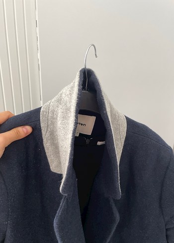 Koton Lacivert Fermuarlı Kaban - Görsel 2