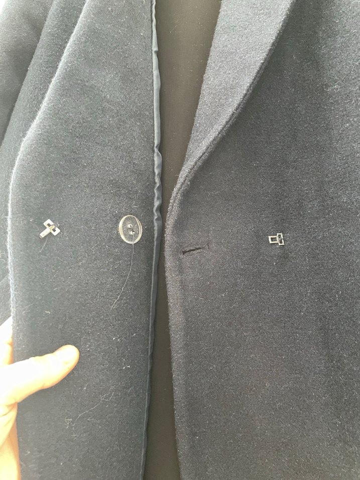 Koton Lacivert Fermuarlı Kaban - Görsel 4