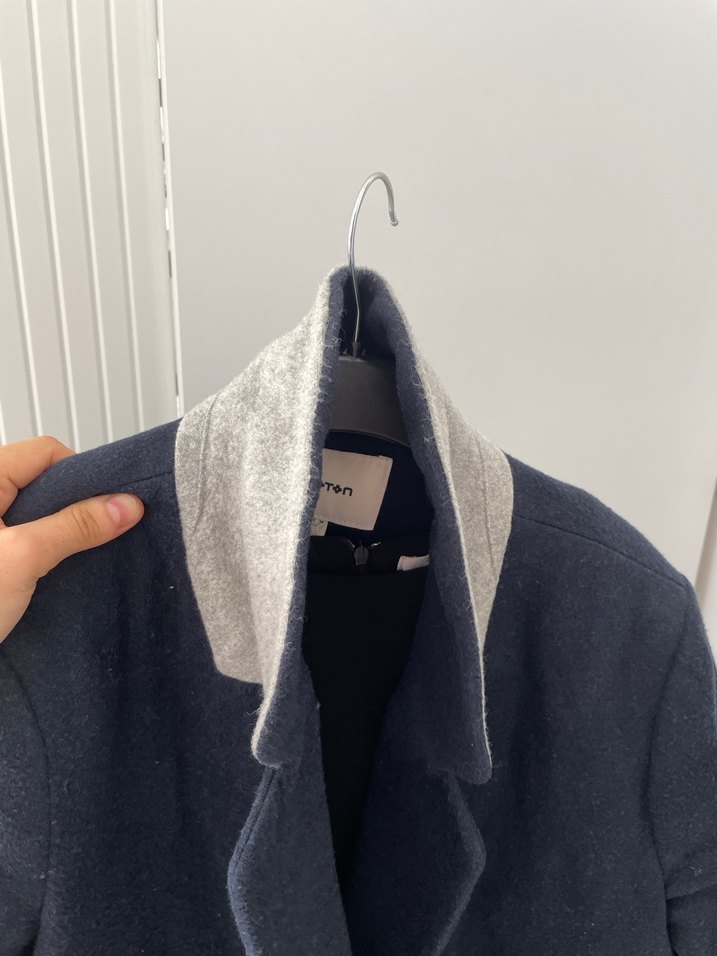 Koton Lacivert Fermuarlı Kaban - Görsel 2