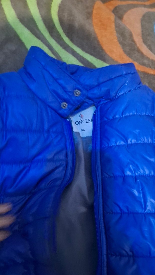 Parlak Mavi Erkek Çocuk Fermuarlı Ceket - Görsel 2