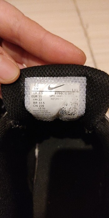 35 Beden siyah Renk Nike Ayakkabı 