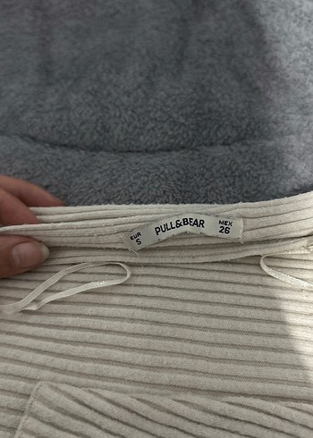 Beyaz Keten Örgü Kadın Kazak - Görsel 3