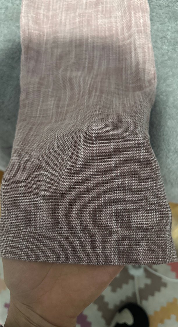 Düğmeli Bej Kadın Keten Pantolon - Görsel 5