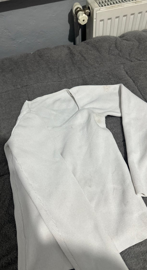 Beyaz Çocuk Uzun Kollu Atlet - Görsel 4