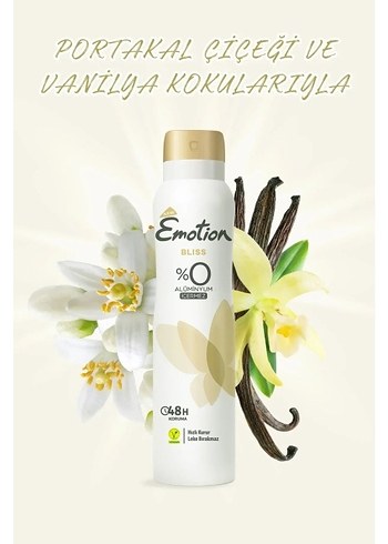 Emotion Bliss Kadın Deodorant 150ml x3 - Görsel 5