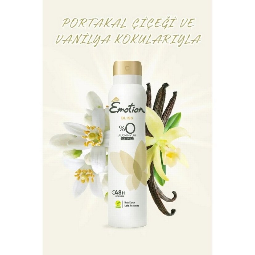 Emotion Bliss Kadın Deodorant 150ml x3 - Görsel 5