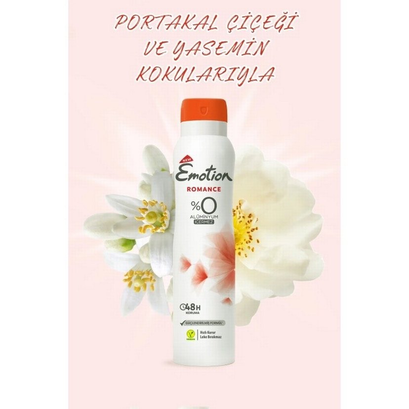 Emotion Romance Alüminyumsuz Kadın Deodorant 3x150 ml - Görsel 2