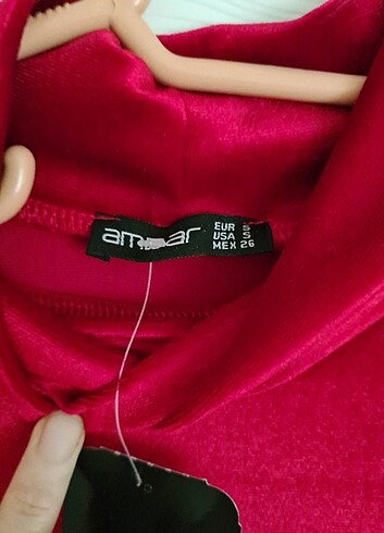 American Vintage Kadife kumaş etiketi üzerinde sorunsuz s beden