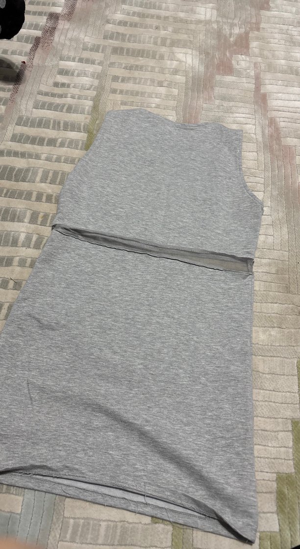 Gri Rock Punk Straplez Elbise - Görsel 3